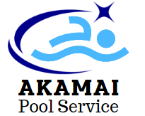 A logo for a pool service company